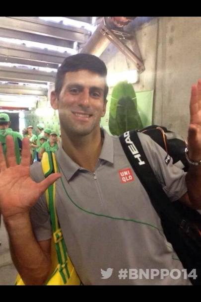 Il vincitore 2014, Novak Djokovic. Twitter